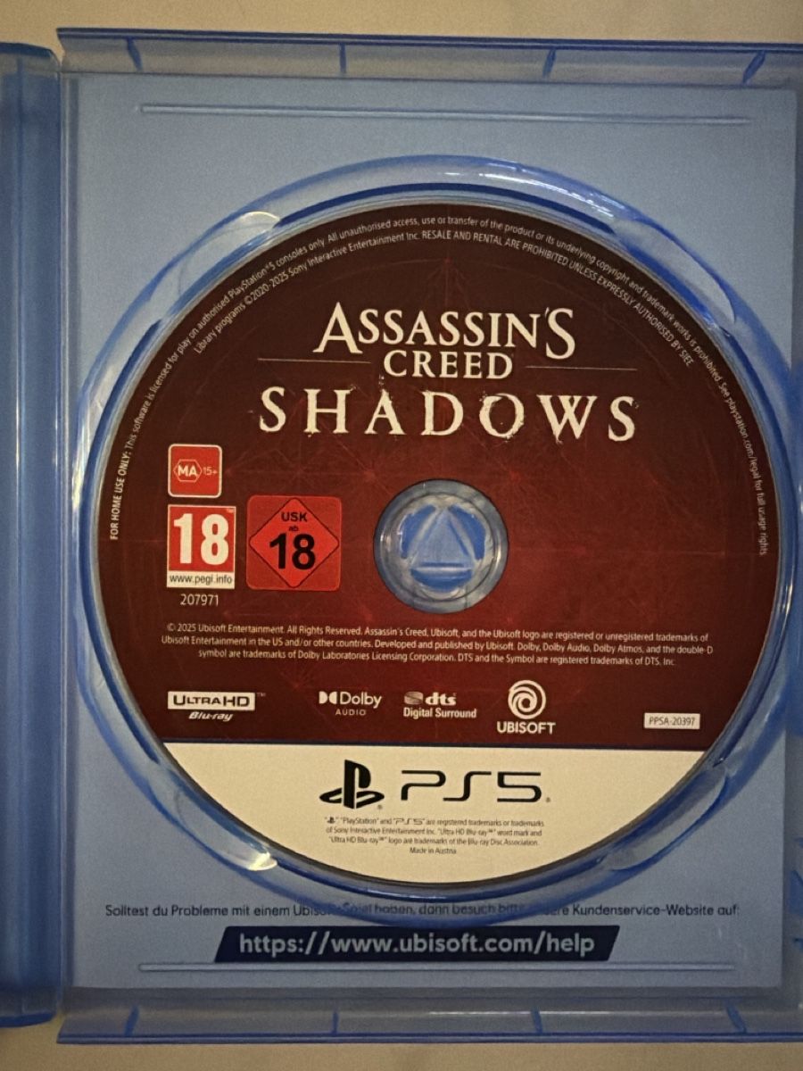 Giochi: Assassins Creed Shadows Ps5 – Nuovo (secondo la descrizione) da Petit-Lancy venduto da ste_tp68 1
