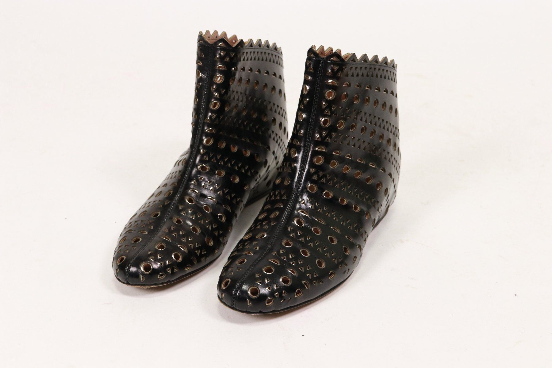 Alaia Damenschuhe: Azzedine Alaïa Schwarz Stiefeln - Gr.37 – Gebraucht aus Hombrechtikon von BAZ-Vintage 3