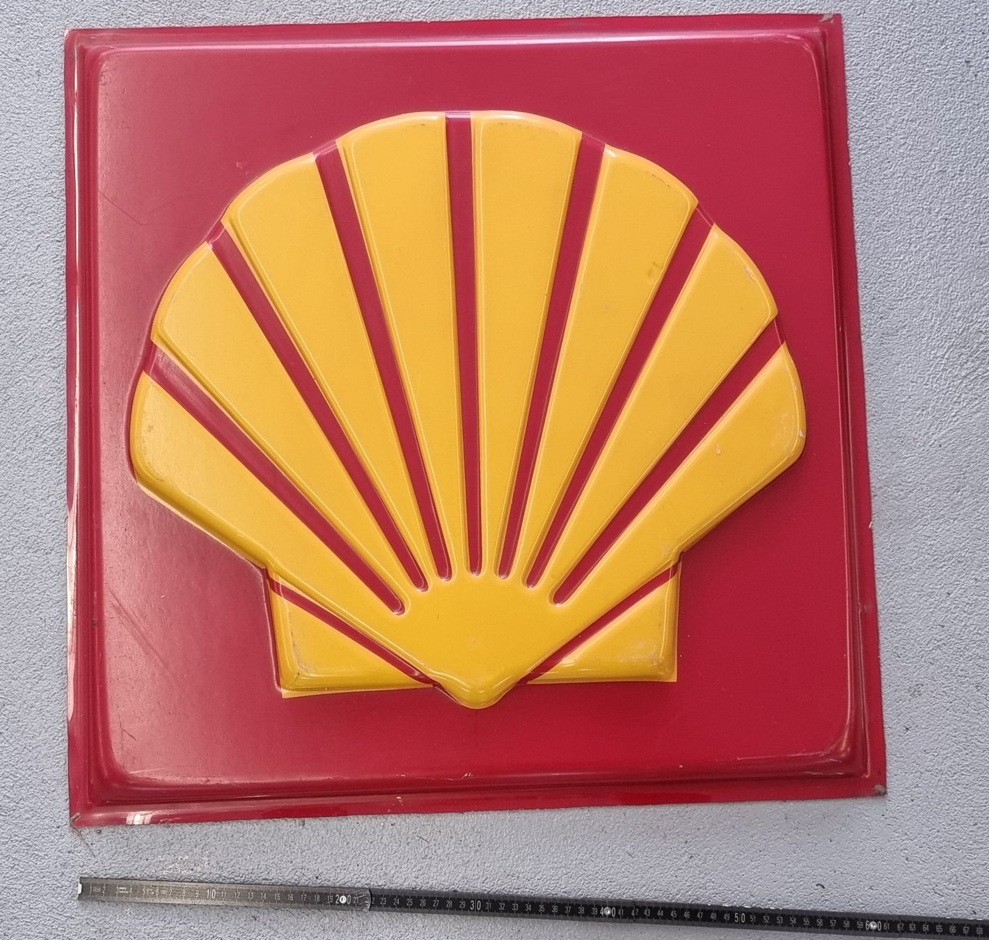 Shell Insegne: Shell Werbeshild PVC Vintage - Sammlerstück – Usato da Rebstein venduto da jahallo