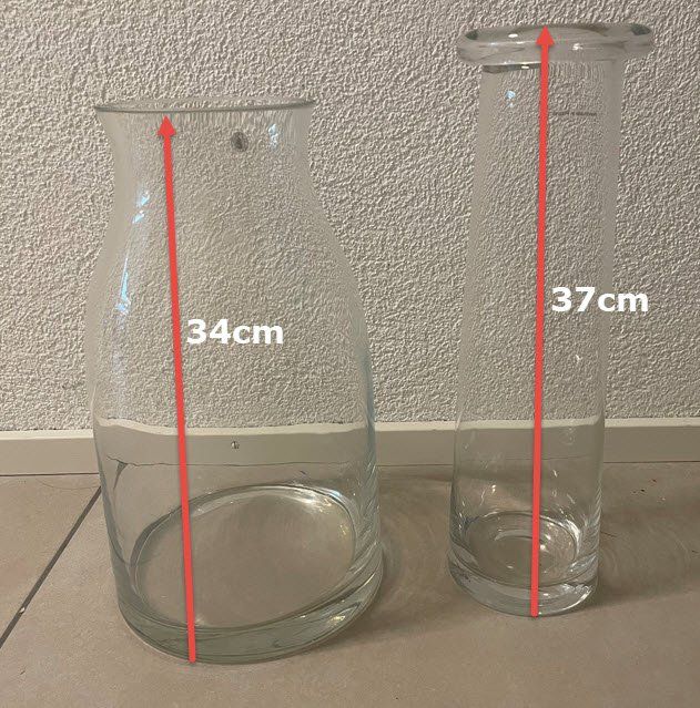 Vasen & Gefässe: 2 schöne Glas Vasen – Gebraucht aus Meierskappel von Maca0 1