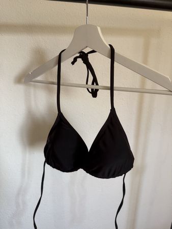 Bikini Oberteil schwarz zum Binden 