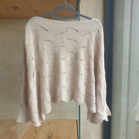 🐸 PONCHO PULLOVER LOCHSTRICK 1 SIZE / TU