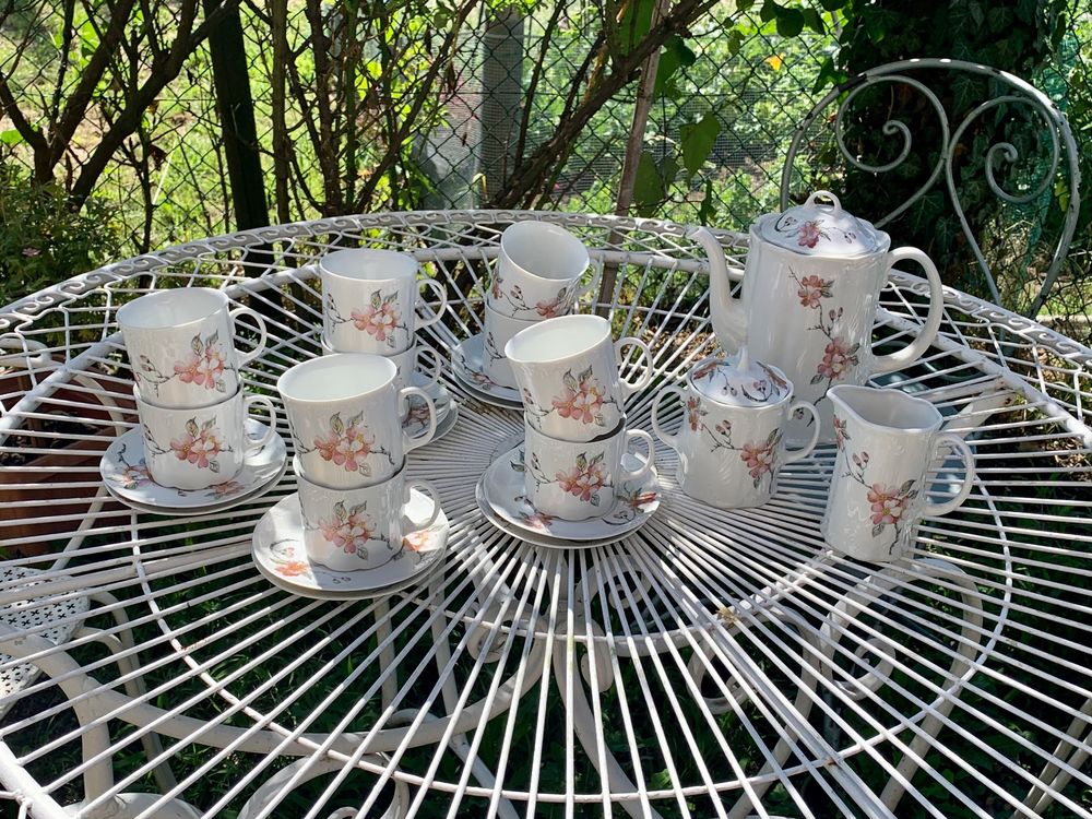 Servizio Da Tè Sakura Fiorito - Tazza In Vetro Con Colino E Coperchio In Porcellana - Capacità 400ml - Regalo Elegante - 2