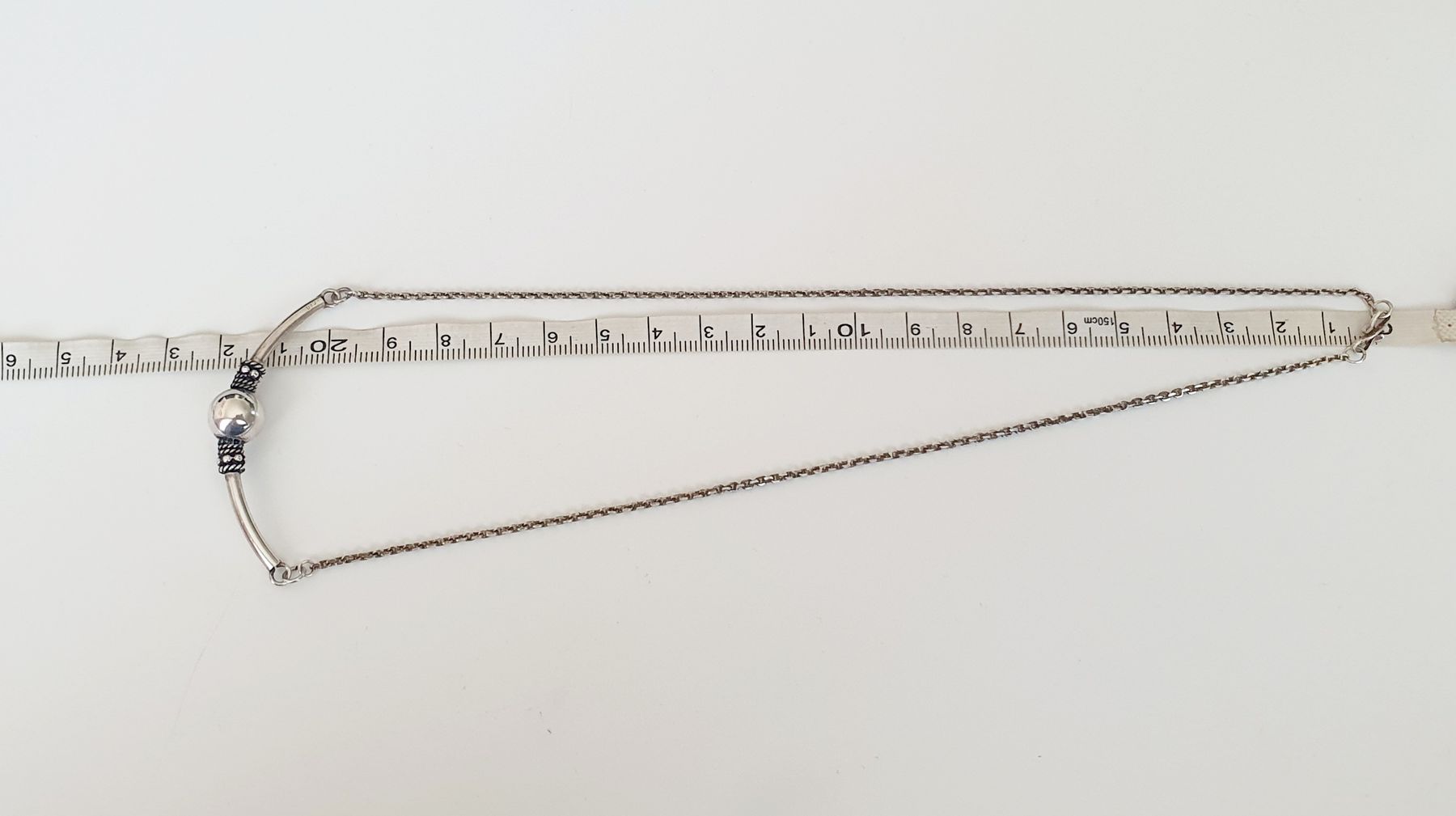 Catenine: Bali- oder Ethno-Stil Halskette 925 Kugeldesign  – Usato da Kreuzlingen venduto da Wunderkiste123 1