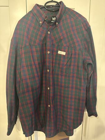 Helly Hansen Karohemd Gr. M Rot-Gruen Flanellhemd 