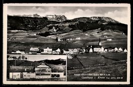 AK Gonten /App., Gasthaus zur Krone (Ferienheim), Dorfansich