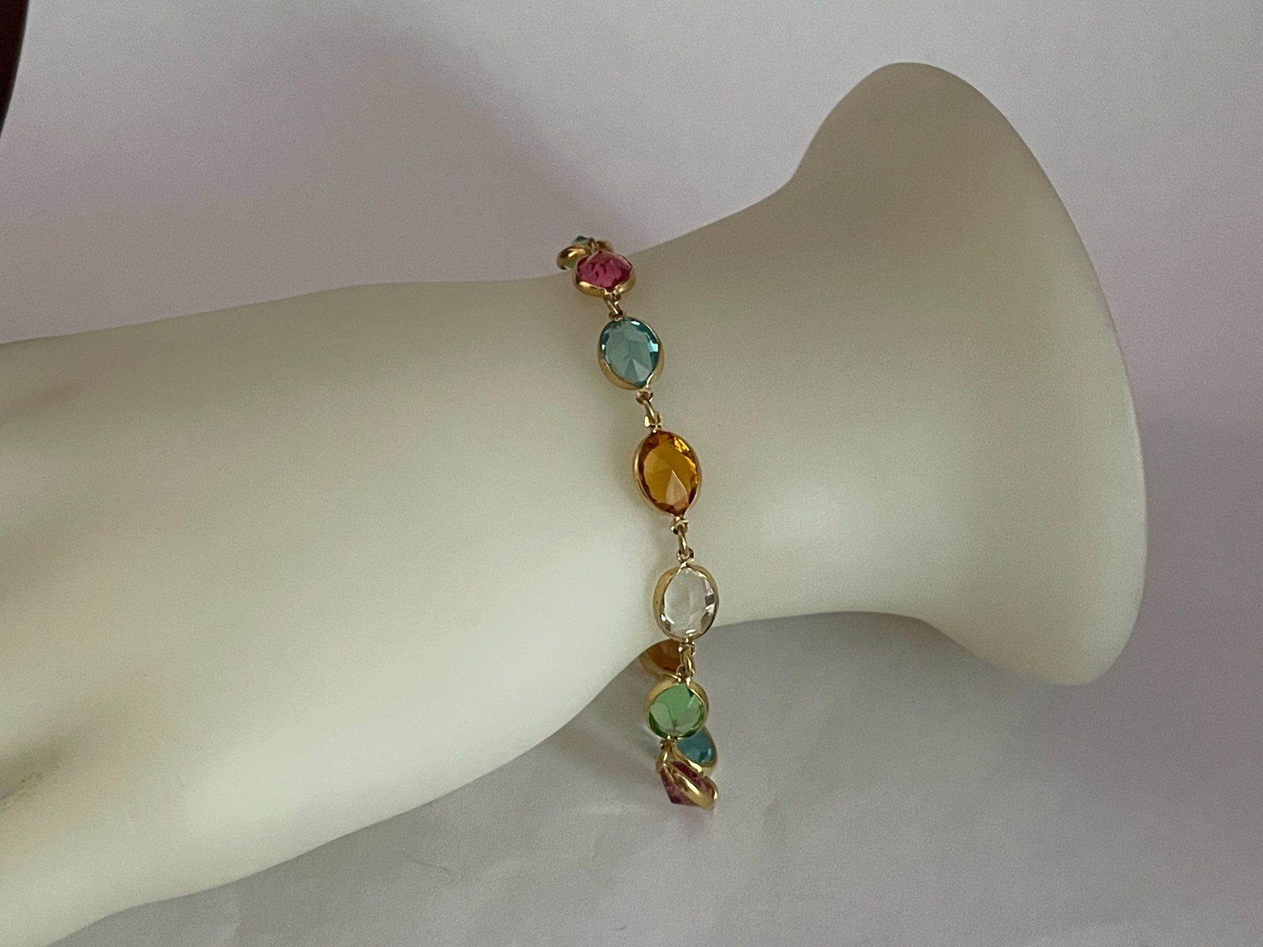 Armbänder & -reifen: Farbiges Silberarmband vergoldet – Neu (gemäss Beschreibung) aus Muttenz von einfach-schoen