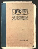 Chr. Conradin Feder Zeichnungen aus Graubünden 1902