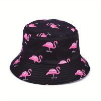 Sommerlicher Fischerhut Bucket Hat Flamingo Muster, neu