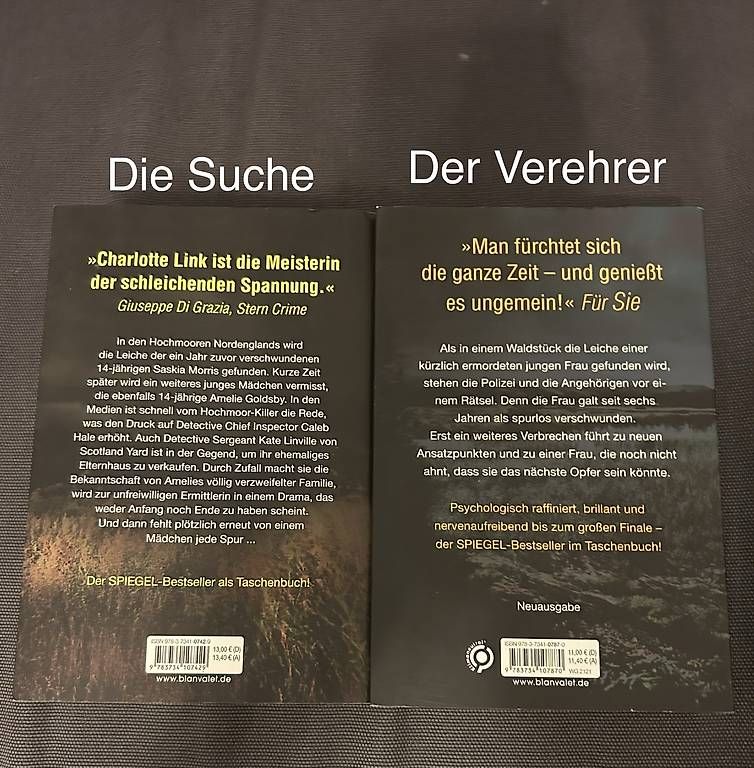 Livres: Charlotte Link-Kriminalromane  – D'occasion à Riniken par sel_p98d 1