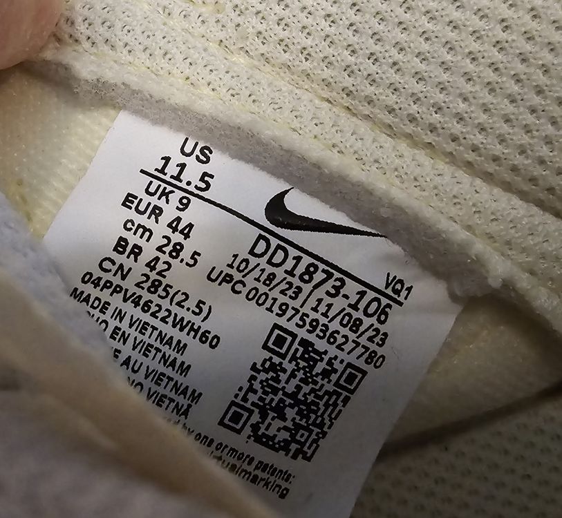 Nike 44 in cm best sale