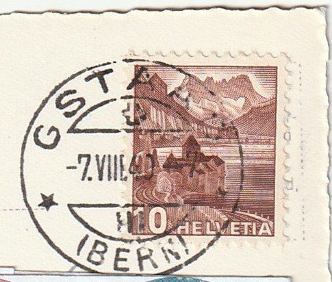 Cartoline postali: Ansichtskarte Gstaad Oldenhorn, 07.08.1940 – Usato da St. Gallen venduto da Ricardo_Deals 2