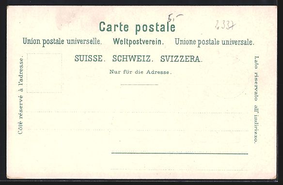 Cartoline postali: Litho Lac Léman, Binnenschiff bei volle – Usato da Berlin venduto da bartko-reher 1