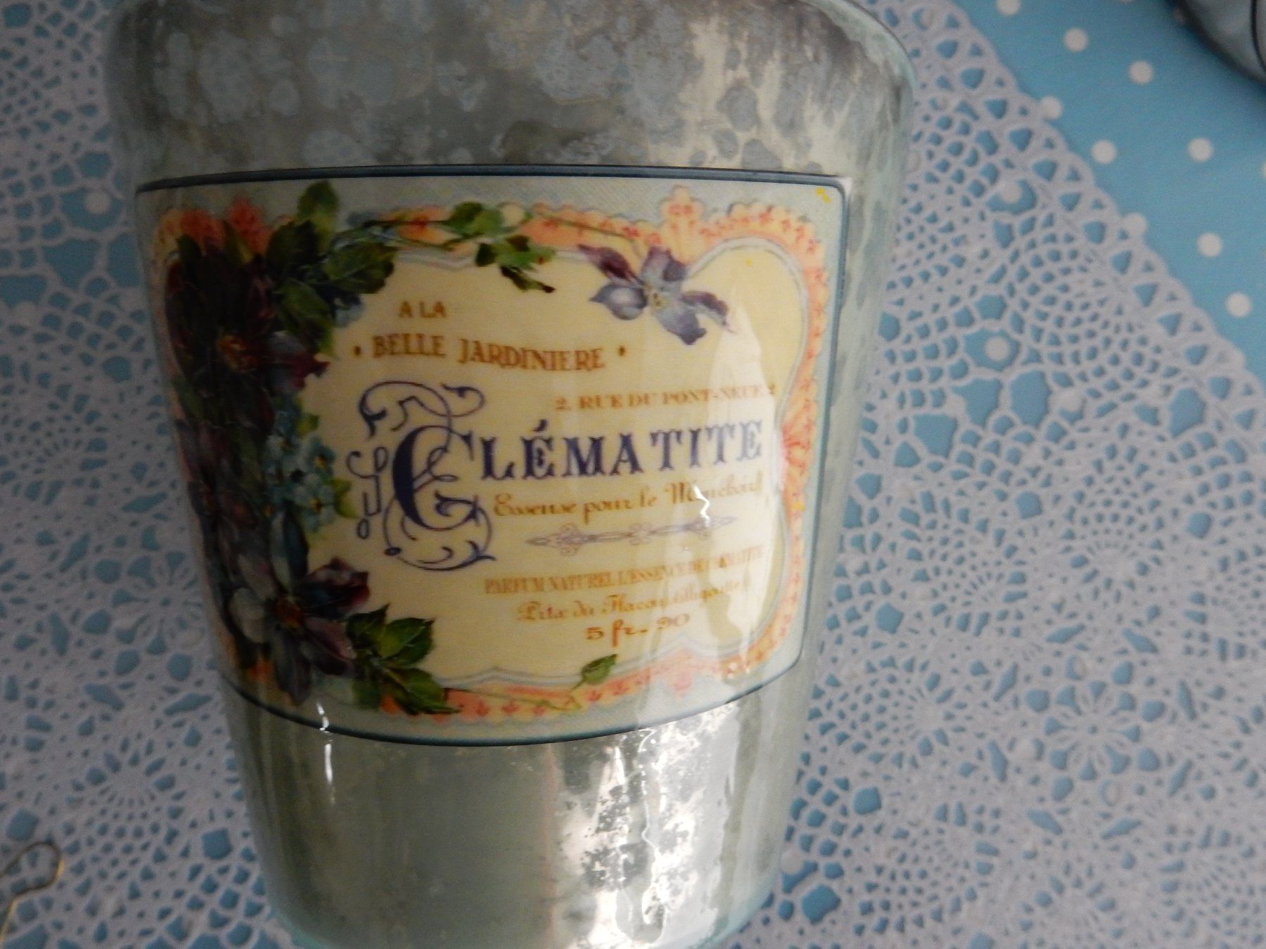 Vasi per fiori: Vintage Übertopf "Clématite" - Shabby Chic Glas Neu Cachepot – Nuovo (secondo la descrizione) da Jona venduto da simongarden 1