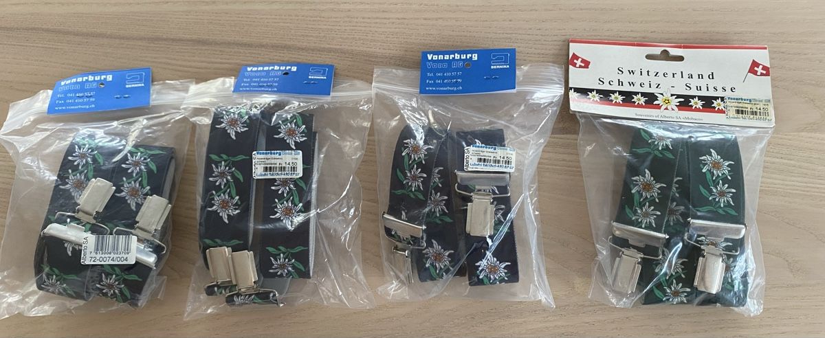 Autres vêtements & accessoires: Hosenträger Edelweiss – Neuf (Voir description) à Root par chugelrund