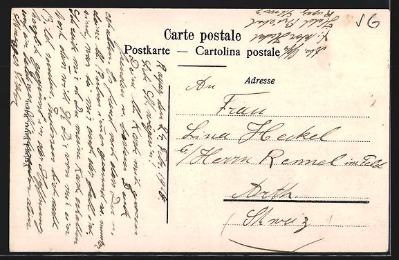 Cartoline postali: Bad Ragaz, Teilansicht mit Bergen, Edelw – Usato da Berlin venduto da bartko-reher 1