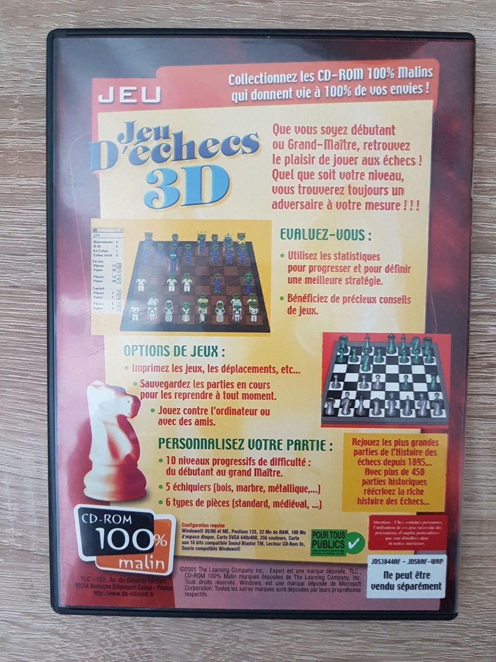 Giochi: Jeu D'echecs 3D - PC – Usato da Carouge GE venduto da Franllo 1