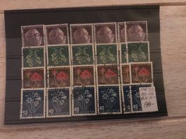 6 x Serie Pro Juventute 1948 (PJ3)