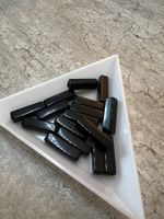 Acryl Perlen - Farbe Schwarz / 16,5 x 4,5 mm (neu)