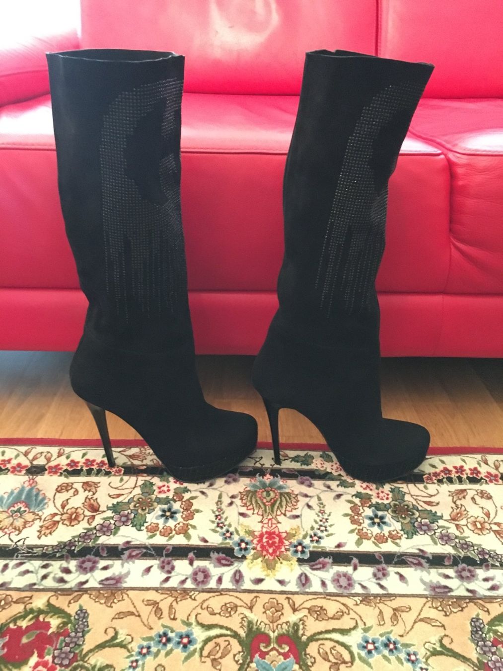 Damenschuhe: Strasssteine Stiefel Schwarz Italien – Neu (gemäss Beschreibung) aus Zürich von maxxam36 2