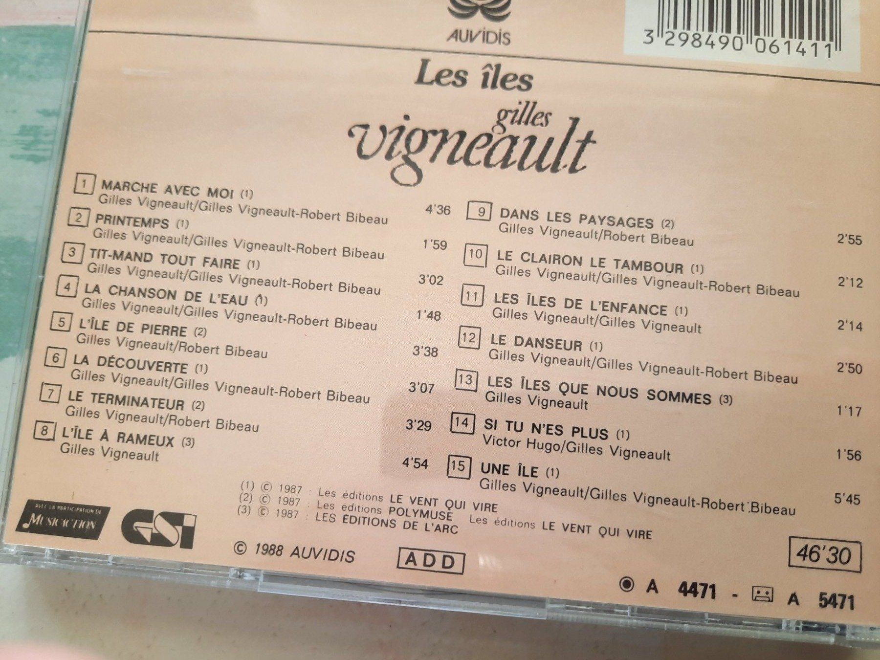 CDs: CD Gillles Vigneault - Les Iles  – D'occasion à Pully par bro_n52j 2