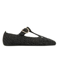 Mary Jane Ballerinas greek ancient sandals raffia black 39