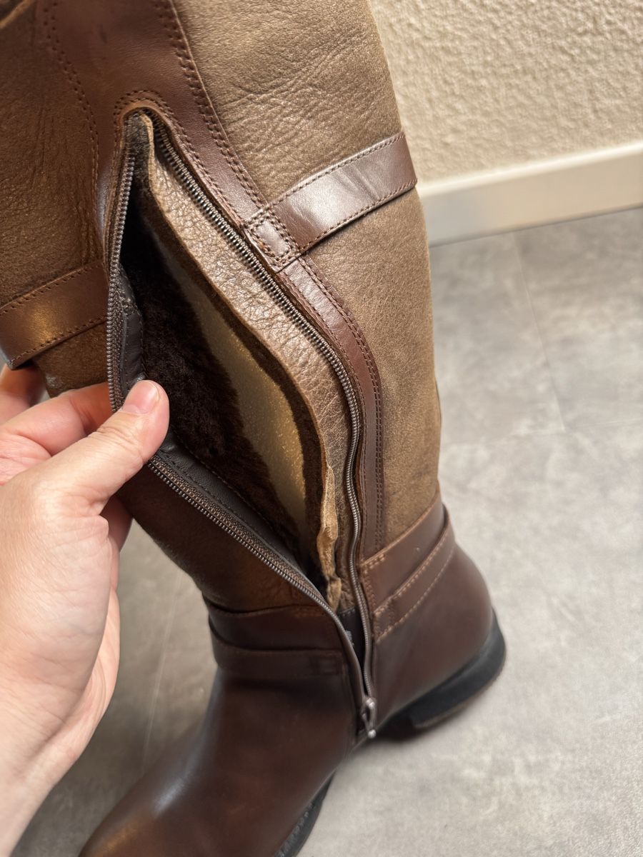 Ecco Scarpe da donna: Ecco Brown Leather Fur-Lined Winter Boots - Size 40! – Nuovo (secondo la descrizione) da Schlieren venduto da sch_7wfd 5