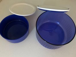 Tupperware Junge Welle blau/weiss, 2 Stk, Top Zustand