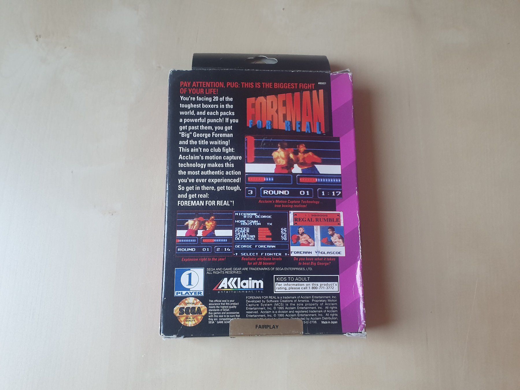 Sega Giochi: Foreman for Real – Usato da Stansstad venduto da collectorsshop 1