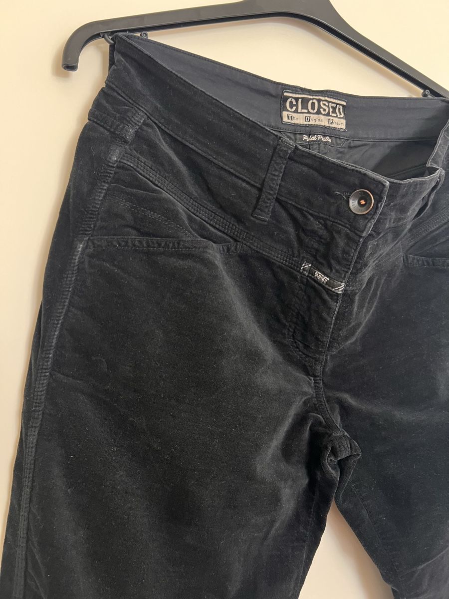 Closed Pantaloni: CLOSED Hose | Samthose | Grösse 40 (IT 46) - Schwarz – Usato da Zürich venduto da Ka-Scha 1