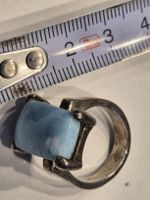 Ring Silber 925 Larimar Unikat Handgefertigt Damen Unisex