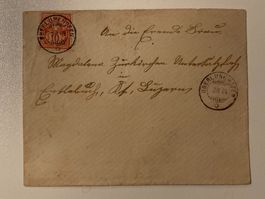 1884 Brief OBERLUNKHOFEN (Vollst.) ü Bremgarten - Entlebuch