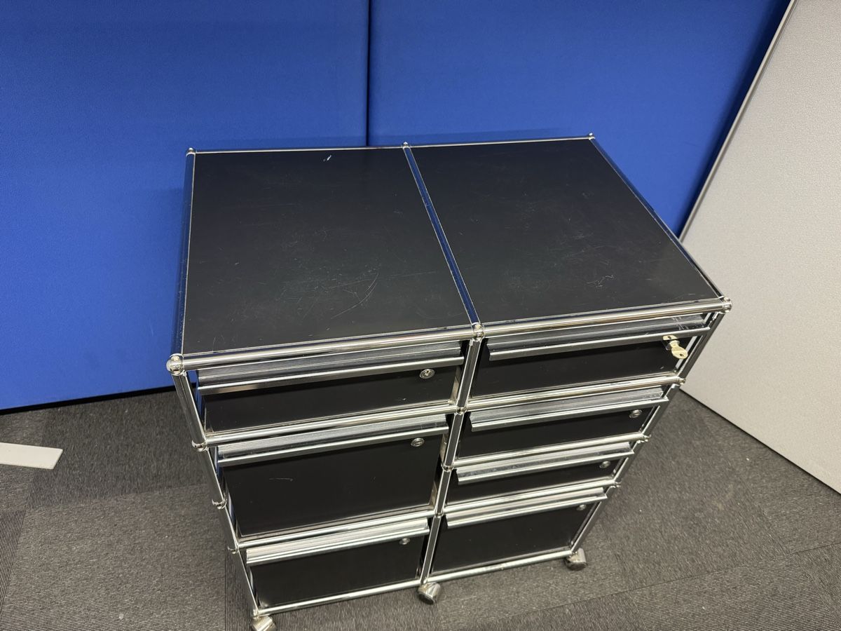 USM Banconi: USM Haller Rollcontainer/Kommode, Schwarz – Usato da Bern venduto da samryan 1