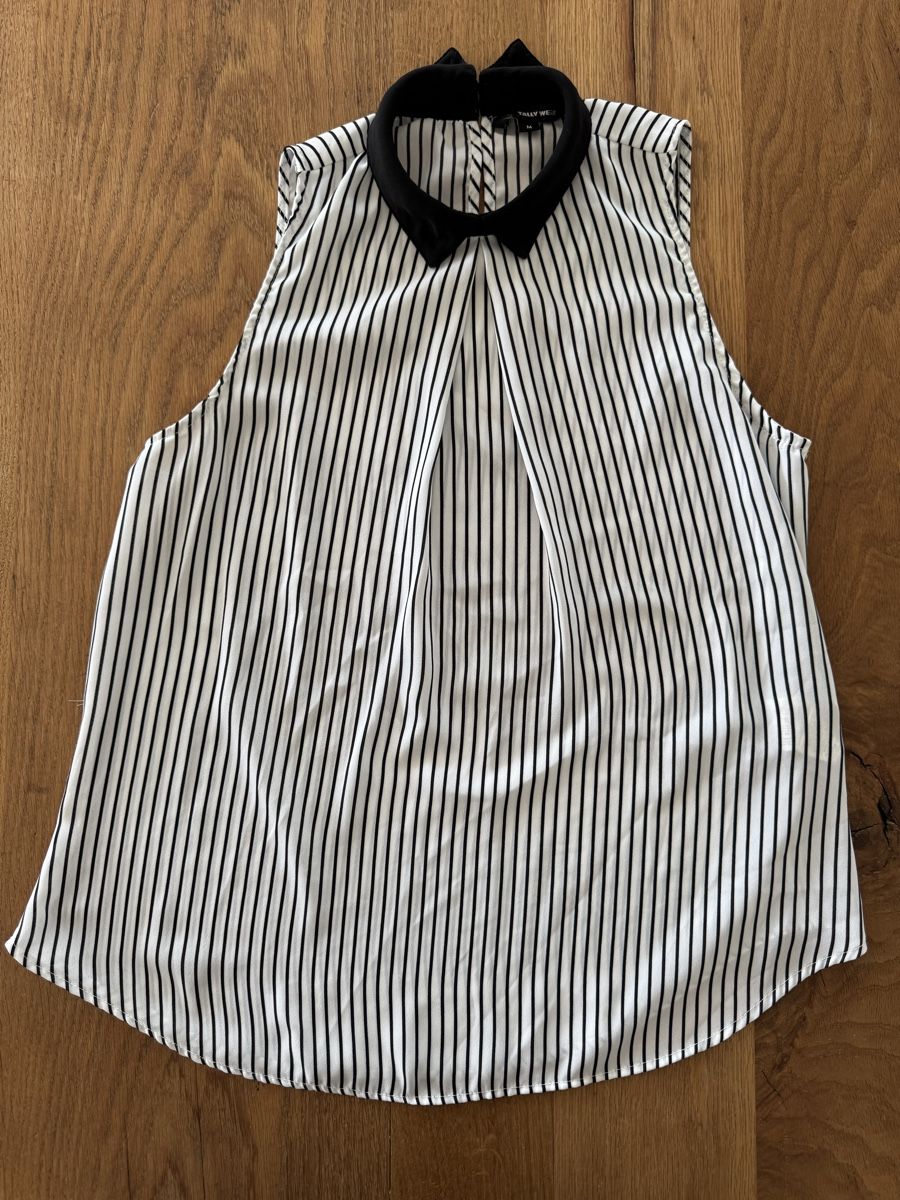 Tally Weijl Camicette: Bluse gestreift Schwarz-Weiss, Grösse M – Usato da Thun venduto da DascheLii