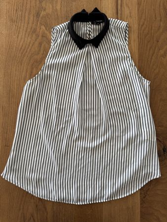 Bluse gestreift Schwarz-Weiss, Grösse M