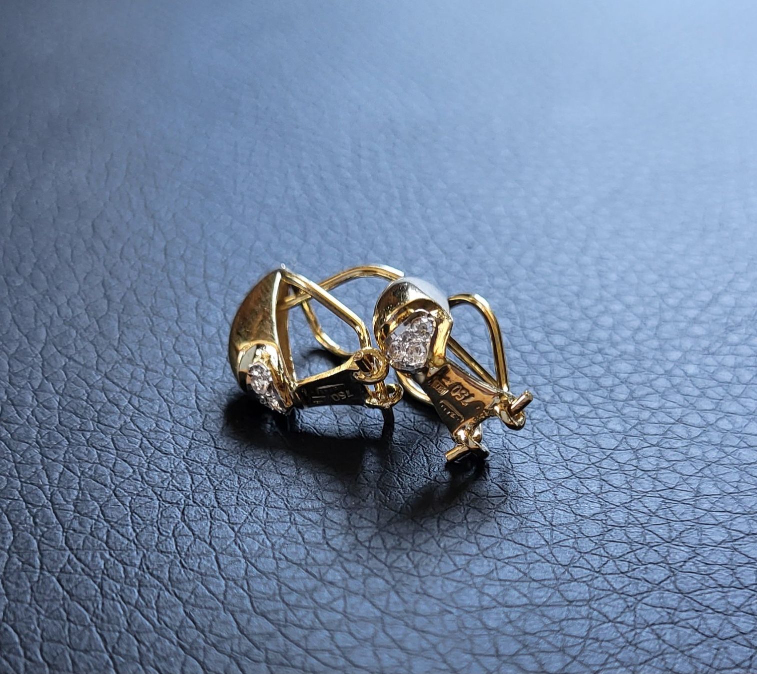 Orecchini pendenti & Orecchini a lobo: 750 Gold Ohrstecker Mit Steine – Usato da Wald ZH venduto da Dasilver 9