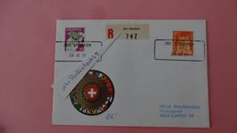 STOCKEN / BE Aushilfsstempel alte PLZ 3611  29.IV.77   84