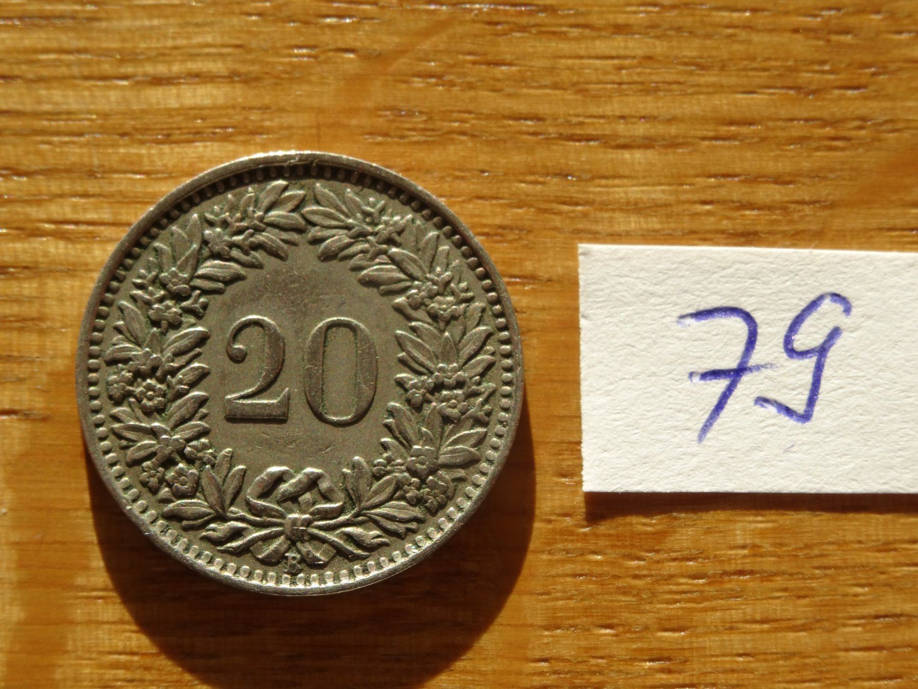 Tutti le monete: 20 Rappen 1943 sehr schön – Usato da Einsiedeln venduto da Kbasi 1