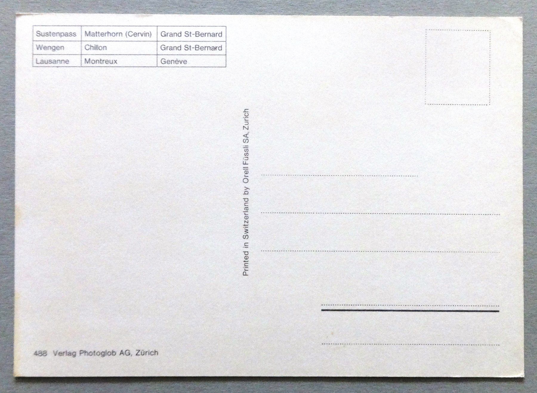 Cartoline postali: Schweiz - Suisse - Switzerland – Usato da Fétigny venduto da Billy2miny 1