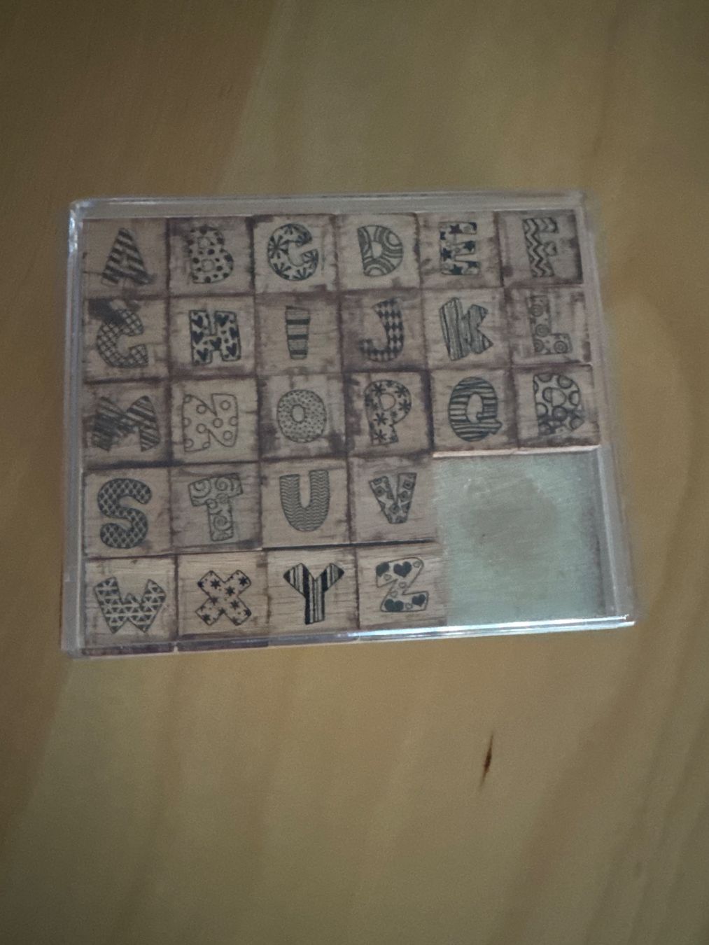 Tampons: Stempel Holz Buchstaben Set Alphabet – D'occasion à Goldach par Hibiskus23