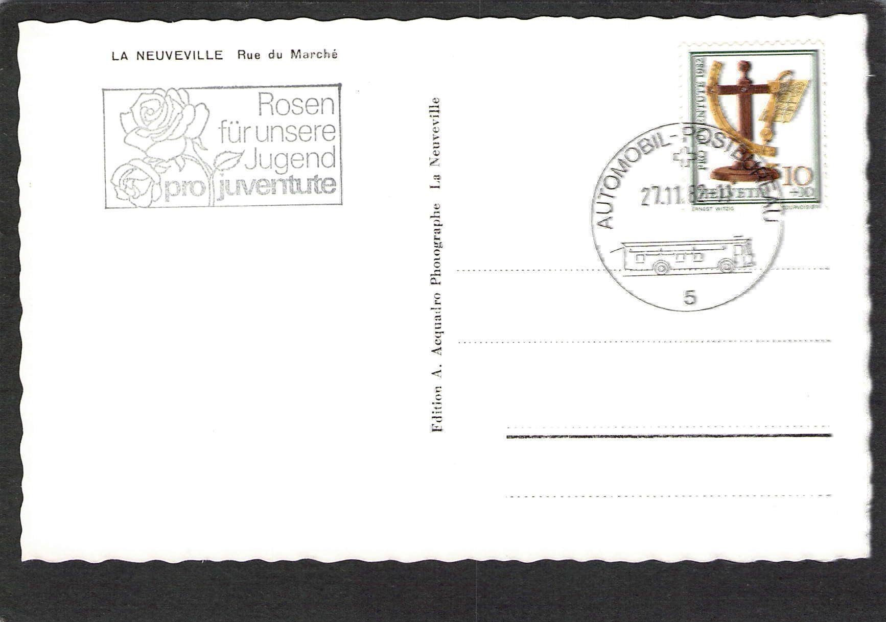 Cartoline postali: CP, La Neuveville , 1982 – Usato da Reichenburg venduto da Pipo-67 1