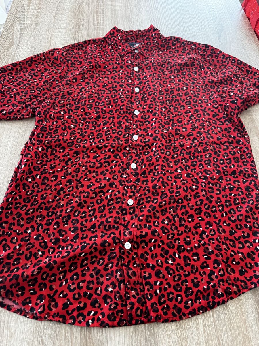 Camicie: Chemise Red léopard L slim Line  – Usato da Vevey venduto da Eiden77 1