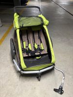 Croozer Kinderanhänger gebraucht für 2 Kinder grün