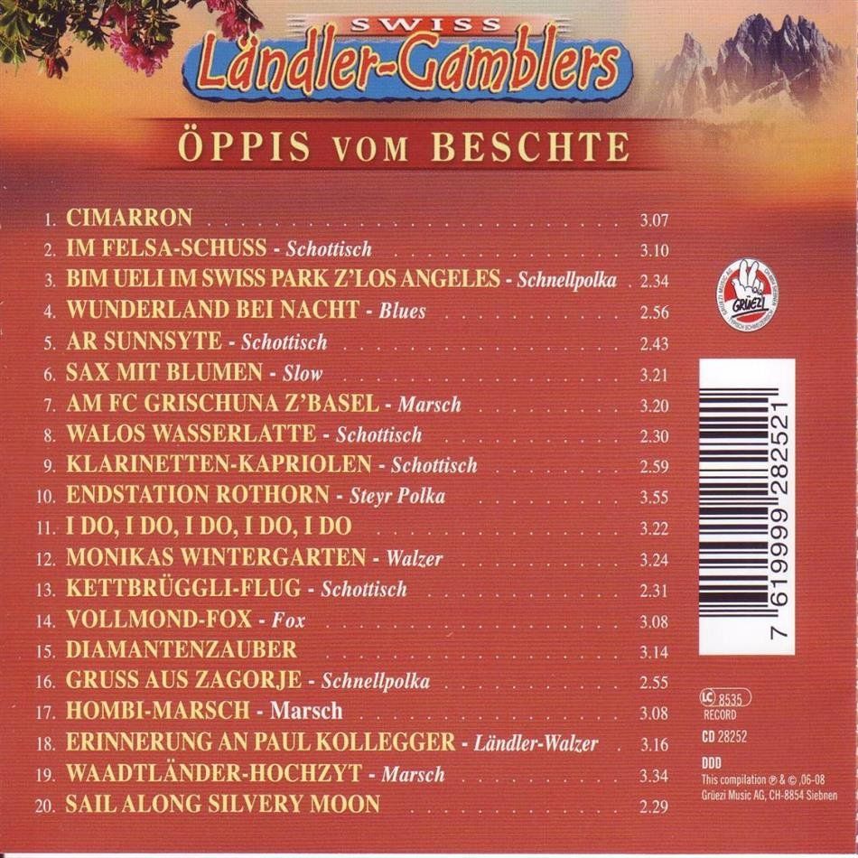 CDs: Swiss Ländler-Gamblers ÖPPIS VOM BESCHTE CD – Gebraucht aus Kandergrund von Sososo 1