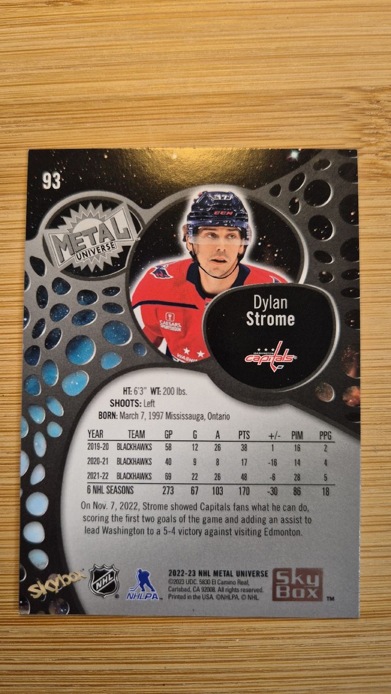 NHL Sammelbilder & Trading cards: NHL Washington Capitals Dylan Strome – Gebraucht aus Bellach von paedu-1980 1