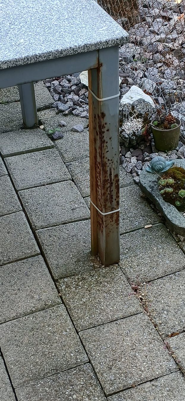 Tavoli: Gartentisch Granitplatte 150x90 cm Metallgestell Outdoor – Usato da Gunzwil venduto da pas_j925 3