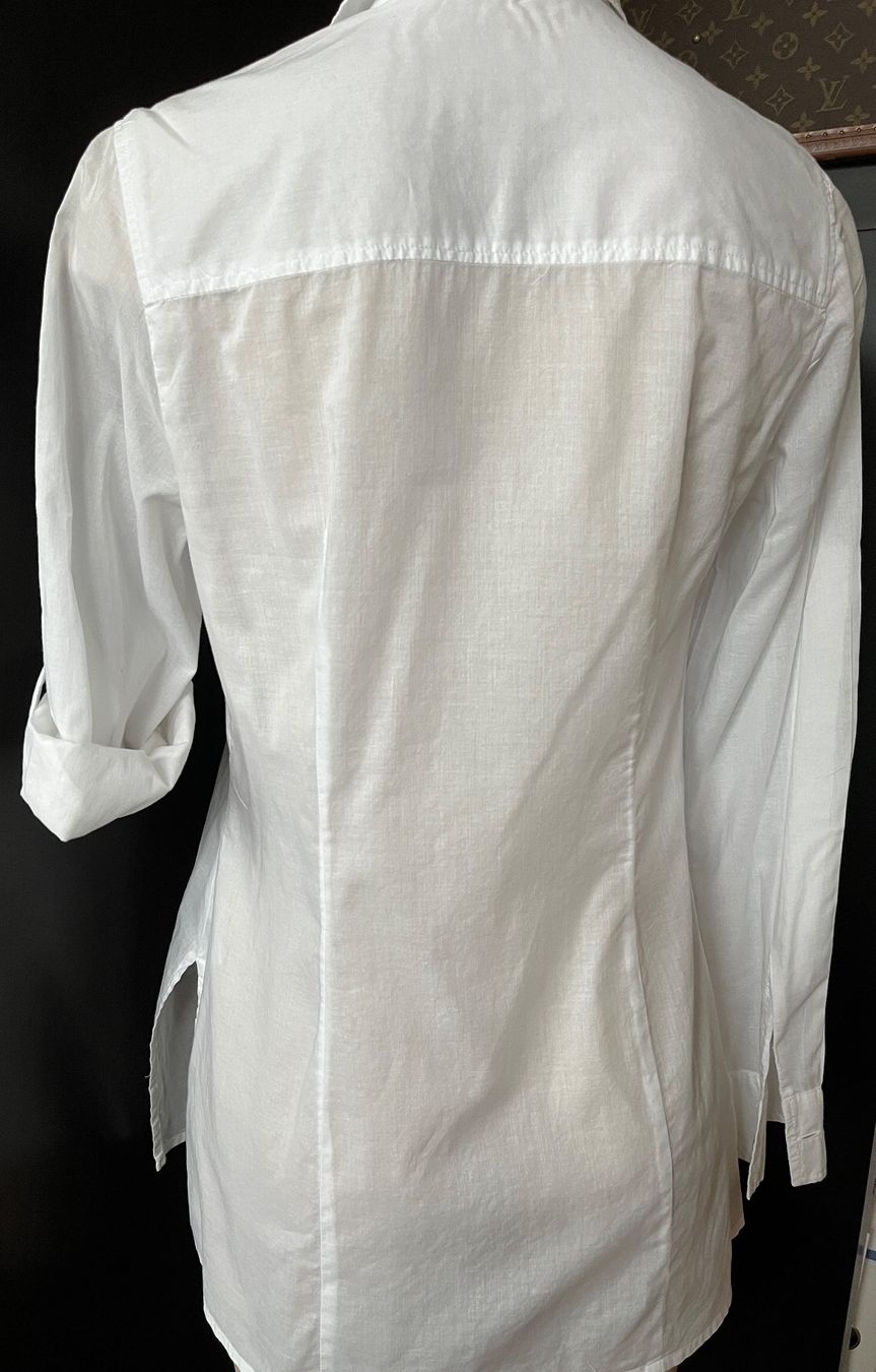 Camicette: Bluse von OLSON, Gr. 36, weiss, Krempelärmel – Usato da Burgdorf venduto da wiwy51 1