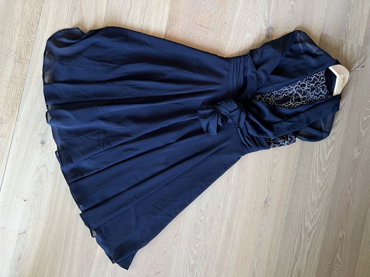 Vestiti: Kleid. Vera Mont. Circa Gr. 36  blau – Usato da Aarberg venduto da Polo_rb 1
