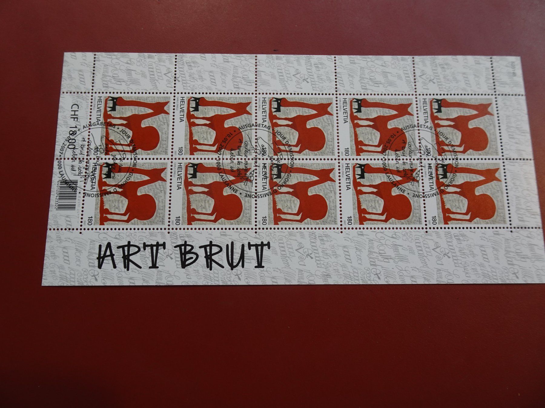 Tutti i francobolli: 2007, KLEINBOGEN ART BRUT, AUSGABETAG – Nuovo (secondo la descrizione) da Eschenbach SG venduto da eDaisy