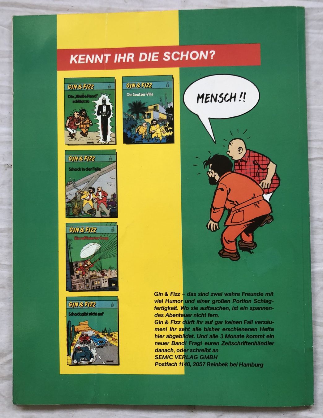 Fumetti: GIN & FIZZ - Band 6 - Schock wird gejagt – Usato da Schaffhausen venduto da durruti 4